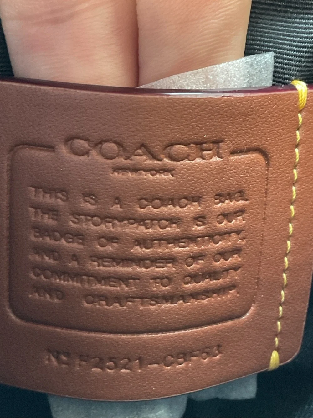 Coach NWT Sprint Sling Pack Black Leather Crossbody Backpack